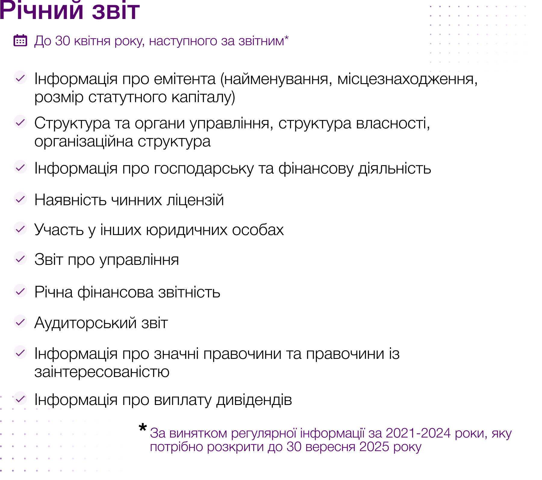 Розкриття інформації емітентами цінних паперів 1 GUIDE 5 UPD 1